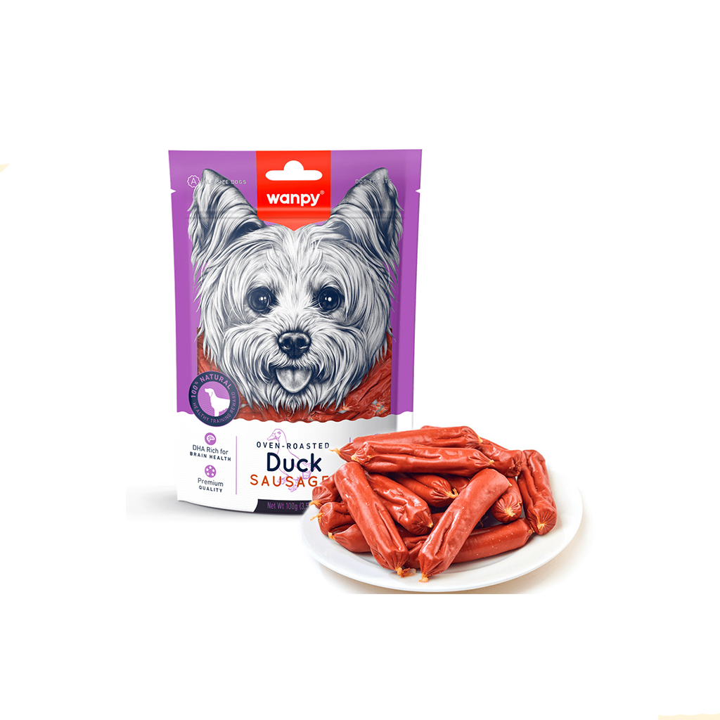 تشویقی سوسیسی سگ ونپی با طعم اردک – Wanpy Duck Sausage