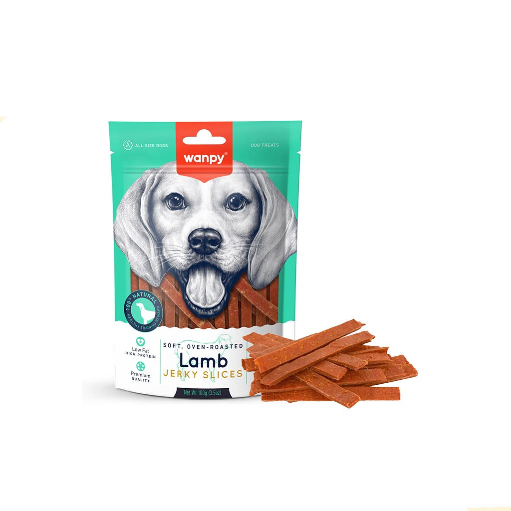 تشویقی سگ ونپی مدل Lamb Jerky Slice