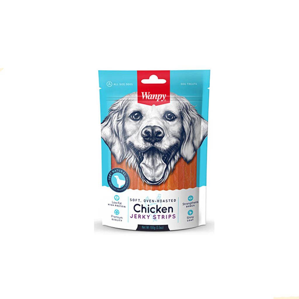 تشویقی سگ ونپی مدل Chicken Jerky Stripe