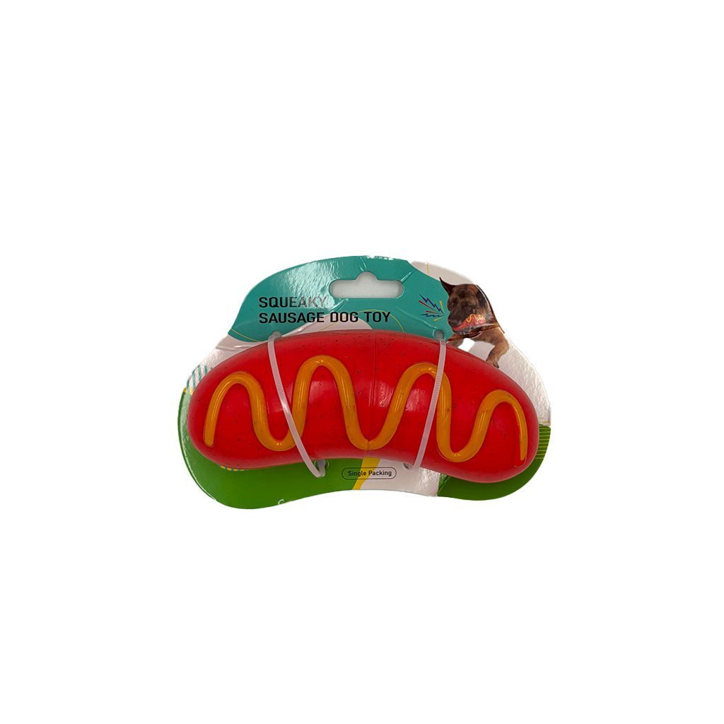 اسباب‌بازی دندانی سگ طرح هات‌داگ 