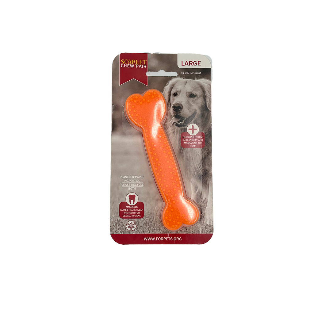 استخوان دندانی سگ اسکارلت مدل Scarlet Chew Pair 