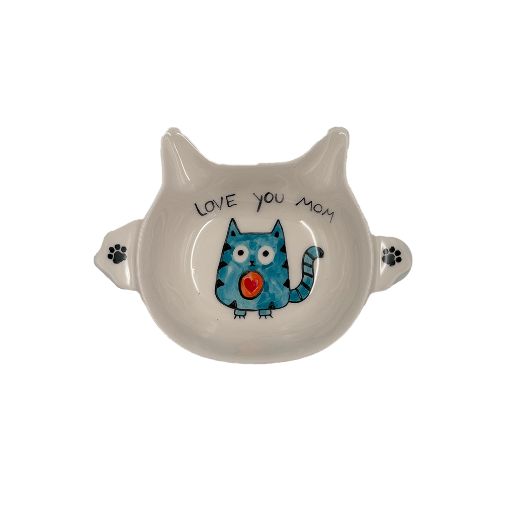 ظرف آب و غذا سرامیکی مخصوص گربه