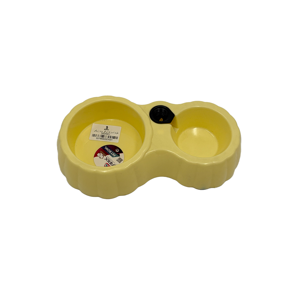 ظرف دو قسمته مخصوص سگ و گربه دارای جای مخزن آب