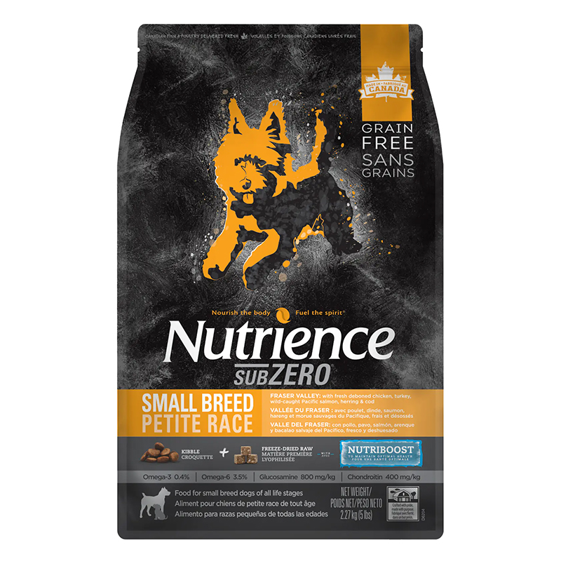 غذای خشک سگ نوترینس Nutrience SubZero Fraser Valley Small Breed