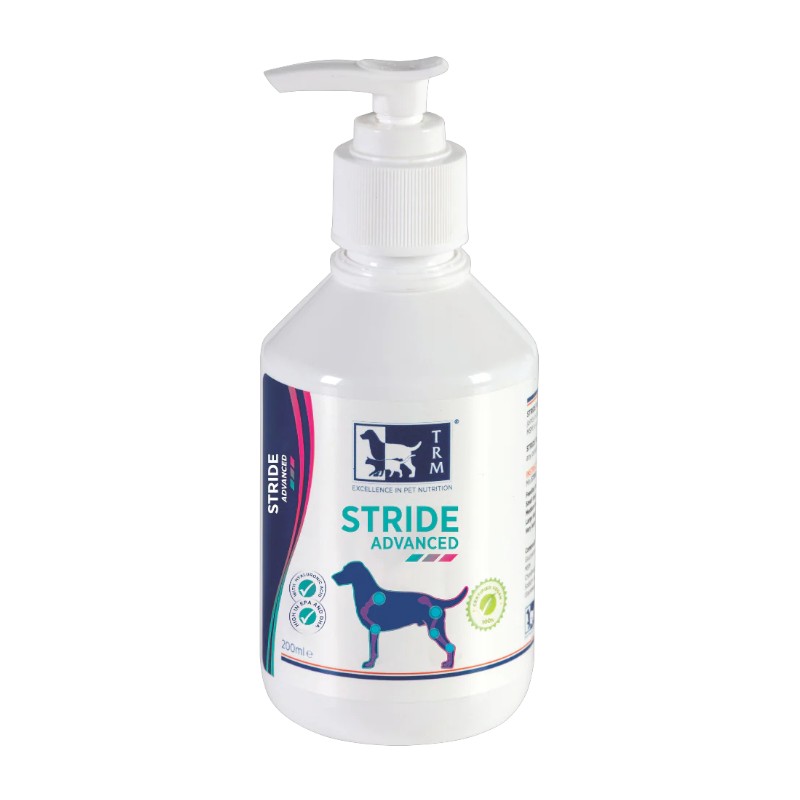 شربت مکمل مفاصل و استخوان سگ  استراید ادونس تی آر ام– TRM Pet Stride Advanced (200 ml)