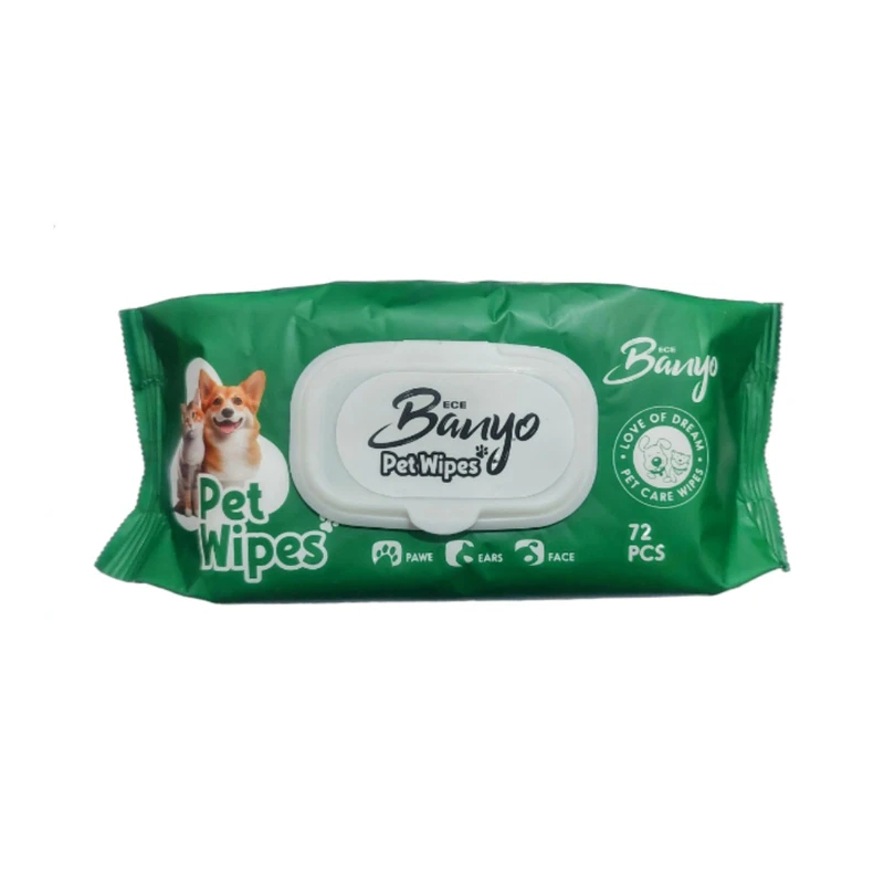 دستمال مرطوب سگ و گربه بانیو 72 عددی