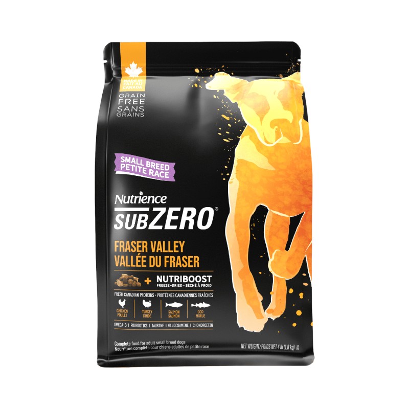 غذای خشک نوترینس سگ نژاد کوچک‌ بدون غلات Nutrience SubZero Fraser Valley Small Breed