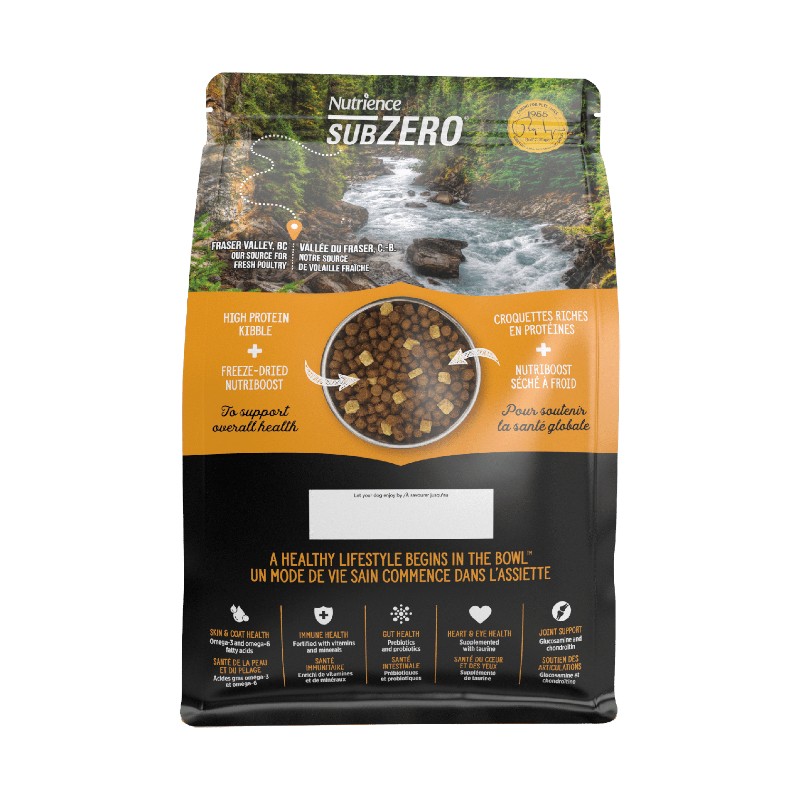 غذای خشک نوترینس سگ نژاد کوچک‌ بدون غلات Nutrience SubZero Fraser Valley Small Breed